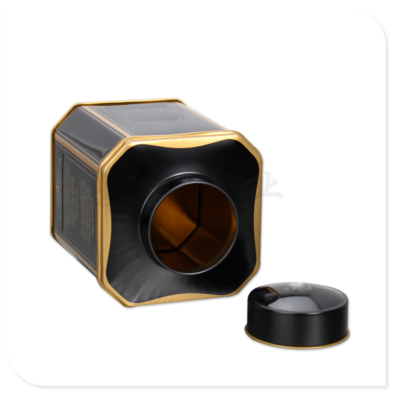 retro style coffee metal tin